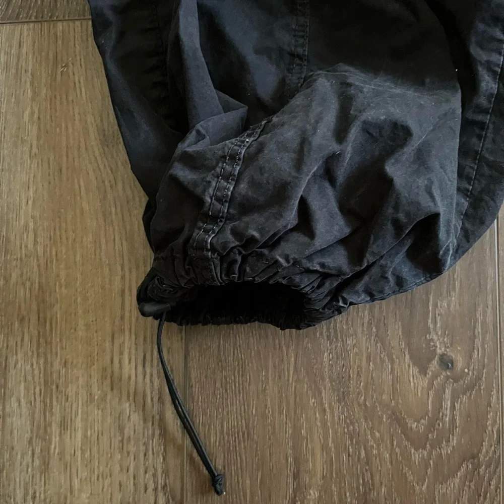 Black Zara Balloon Drawstring Pants - Picture 3 of 7